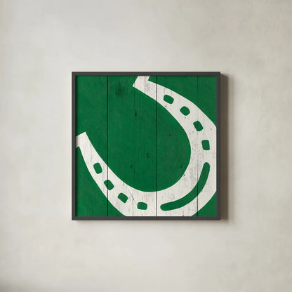 Luck of the Irish IV by Wild Apple Portfolio. Shown in a sleek black glass frame for a contemporary gallery look. Available as an archival giclee rolled canvas, fine art paper, or poster print. SKU 49956a.