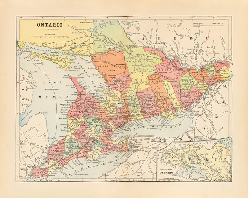 Map of Ontario by Wild Apple Portfolio