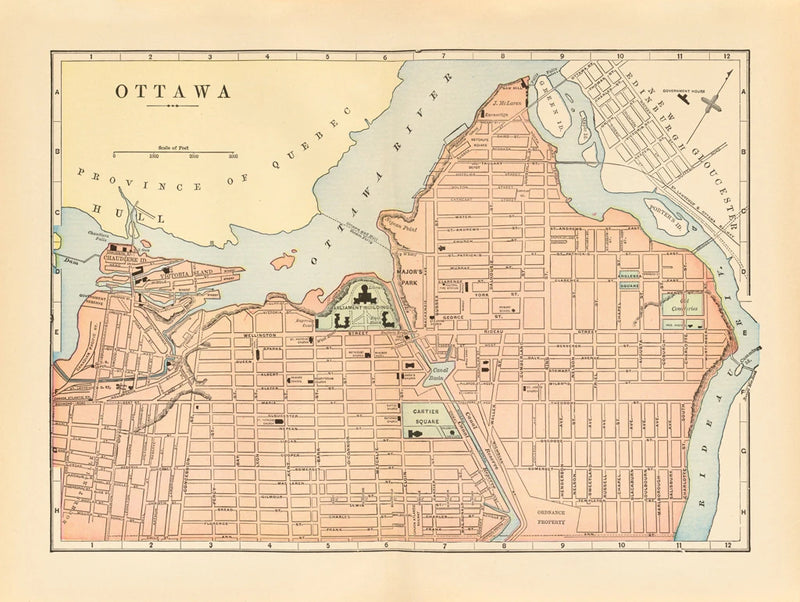 Map of Ottawa by Wild Apple Portfolio