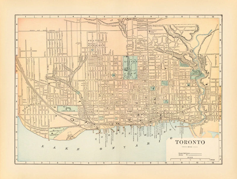 Map of Toronto by Wild Apple Portfolio