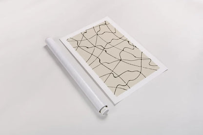 Map to Nowhere by Wild Apple Portfolio. shown as a rolled paper print. Available as archival giclee rolled canvas, fine art paper, or poster print. SKU 74439i.