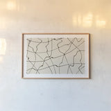 Map to Nowhere by Wild Apple Portfolio. shown as a paper print in a natural frame. Available as a archival giclee rolled canvas, fine art paper, or poster print. SKU 74439i.