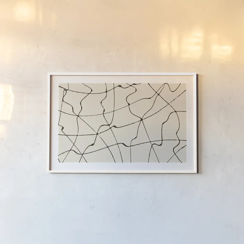 Map to Nowhere by Wild Apple Portfolio. shown as a paper print in a white frame. Available as a archival giclee rolled canvas, fine art paper, or poster print. SKU 74439i.