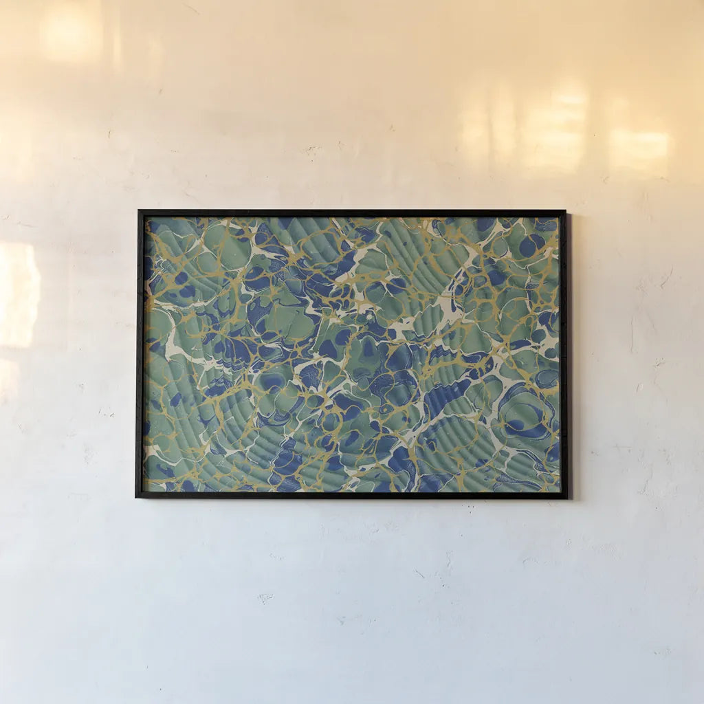Marbling I by Wild Apple Portfolio. shown as a paper print in a black flame. Available as a archival giclee rolled canvas, fine art paper, or poster print. SKU 76177i.