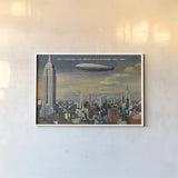Midtown New York by Wild Apple Portfolio. shown as a paper print in a white frame. Available as a archival giclee rolled canvas, fine art paper, or poster print. SKU 100972i.