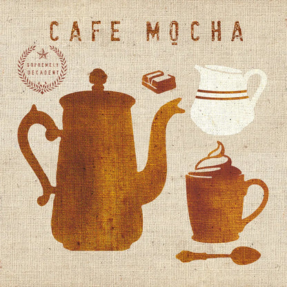 Mocha on Linen by Wild Apple Portfolio. SKU 19782a. Archival Giclee Fine art print for wall decor.
