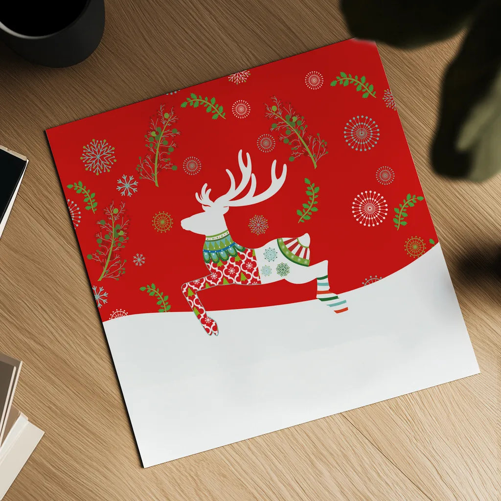 Mod Holiday VI by Wild Apple Portfolio. Shown as a detailed flat fine art print, highlighting archival giclee quality. Available as an archival giclee rolled canvas, fine art paper, or poster print. SKU 41583a.