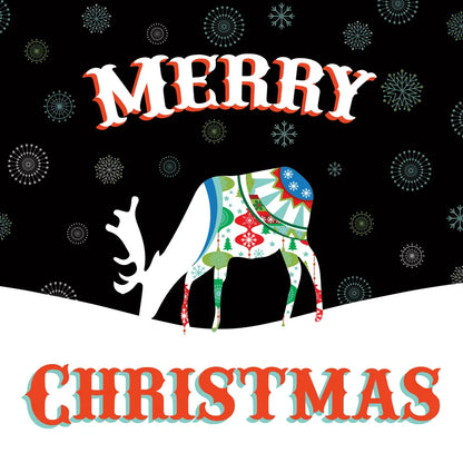 Mod Holiday on Black II by Wild Apple Portfolio. SKU 41757a. Archival Giclee Fine art print for wall decor.