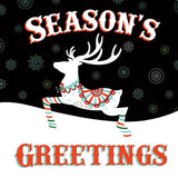 Mod Holiday on Black IV by Wild Apple Portfolio. SKU 41759a. Archival Giclee Fine art print for wall decor.