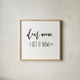 Mom Inspiration I by Wild Apple Portfolio. Shown in a natural wood glass frame for a timeless modern aesthetic. Available as an archival giclee rolled canvas, fine art paper, or poster print. SKU 54320a.