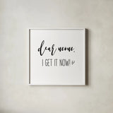 Mom Inspiration I by Wild Apple Portfolio. Shown in a crisp white glass frame for a clean and minimalist style. Available as an archival giclee rolled canvas, fine art paper, or poster print. SKU 54320a.