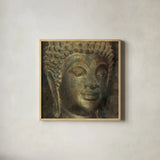 Moment of Zen I by Wild Apple Portfolio. Shown in a natural wood glass frame for a timeless modern aesthetic. Available as an archival giclee rolled canvas, fine art paper, or poster print. SKU 38986a.