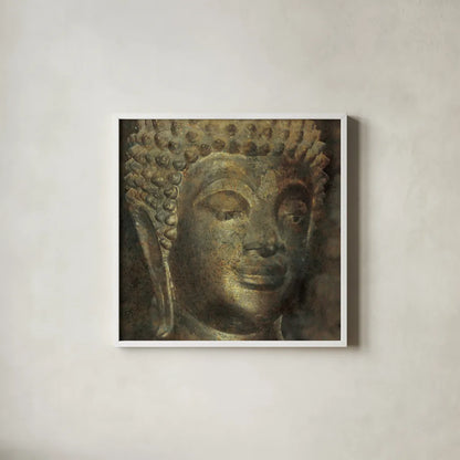 Moment of Zen I by Wild Apple Portfolio. Shown in a crisp white glass frame for a clean and minimalist style. Available as an archival giclee rolled canvas, fine art paper, or poster print. SKU 38986a.