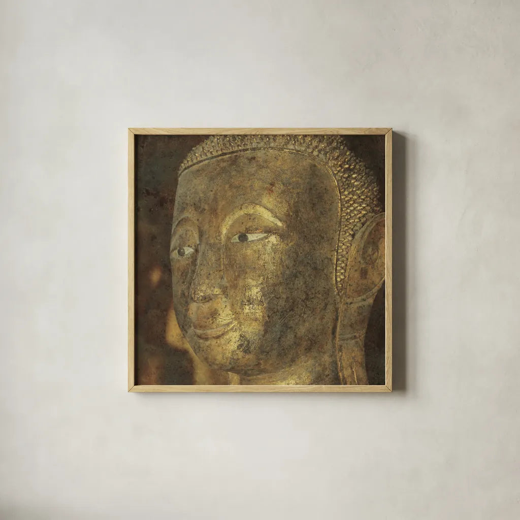 Moment of Zen II by Wild Apple Portfolio. Shown in a natural wood glass frame for a timeless modern aesthetic. Available as an archival giclee rolled canvas, fine art paper, or poster print. SKU 38987a.