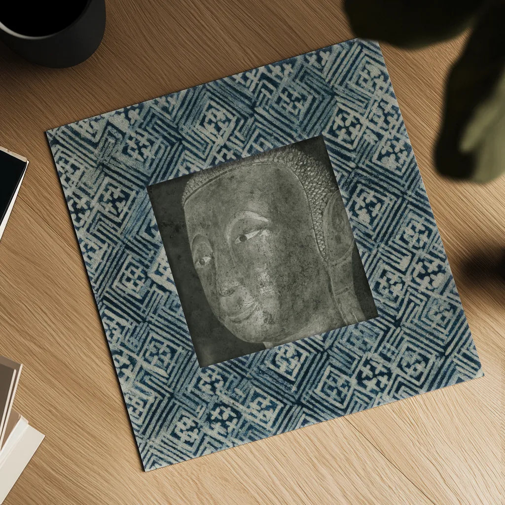 Moment of Zen II Batik by Wild Apple Portfolio. Shown as a detailed flat fine art print, highlighting archival giclee quality. Available as an archival giclee rolled canvas, fine art paper, or poster print. SKU 39696a.