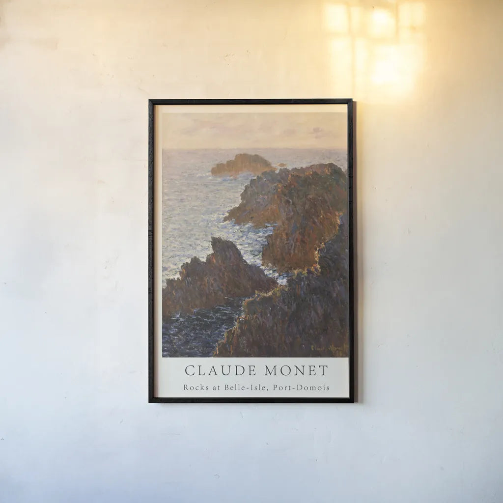 Monet Museum Poster I by Wild Apple Portfolio. shown as a paper print in a black flame. Available as a archival giclee rolled canvas, fine art paper, or poster print. SKU 99972h.