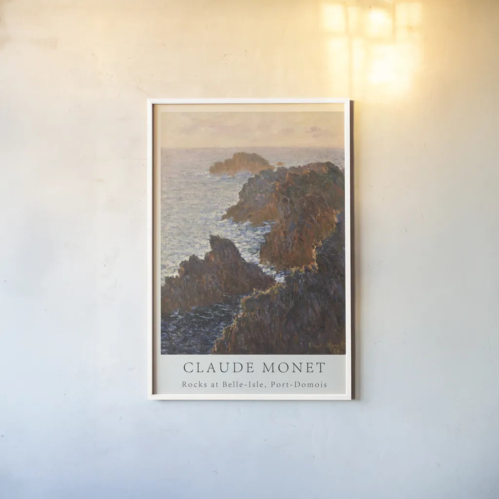 Monet Museum Poster I by Wild Apple Portfolio. shown as a paper print in a white frame. Available as a archival giclee rolled canvas, fine art paper, or poster print. SKU 99972h.