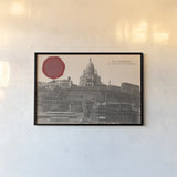 Montmartre by Wild Apple Portfolio. shown as a paper print in a black flame. Available as a archival giclee rolled canvas, fine art paper, or poster print. SKU 56794i.