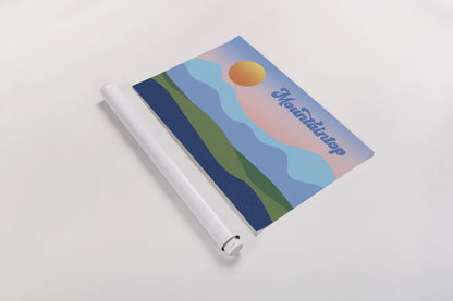 Mountaintop by Wild Apple Portfolio. shown as a rolled paper print. Available as archival giclee rolled canvas, fine art paper, or poster print. SKU 65624i.