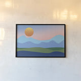 Mountaintop No Words by Wild Apple Portfolio. shown as a paper print in a black flame. Available as a archival giclee rolled canvas, fine art paper, or poster print. SKU 70433i.