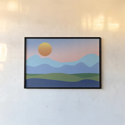 Mountaintop No Words by Wild Apple Portfolio. shown as a paper print in a black flame. Available as a archival giclee rolled canvas, fine art paper, or poster print. SKU 70433i.