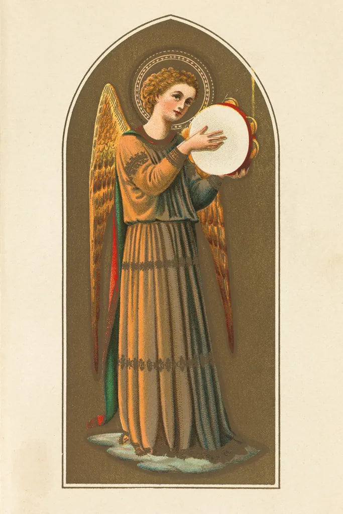 Musical Angel I by Wild Apple Portfolio. SKU 92487h. Archival Giclee Fine art print for wall decor.