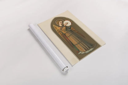 Musical Angel I by Wild Apple Portfolio. shown as a rolled paper print. Available as archival giclee rolled canvas, fine art paper, or poster print. SKU 92487h.