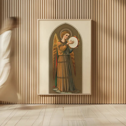 Musical Angel I by Wild Apple Portfolio. shown as over sized large wall art. Available as an archival giclee rolled canvas, fine art paper, or poster print. SKU 92487h.