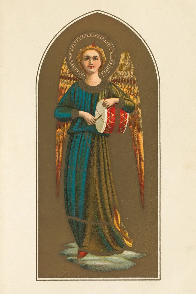 Musical Angel II by Wild Apple Portfolio. SKU 92488h. Archival Giclee Fine art print for wall decor.