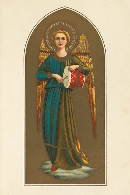 Musical Angel II by Wild Apple Portfolio. SKU 92488h. Archival Giclee Fine art print for wall decor.