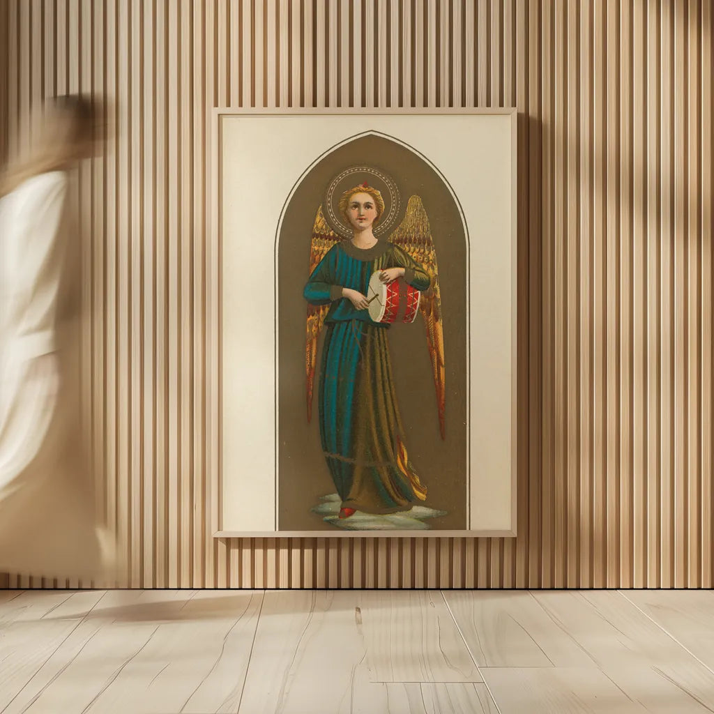 Musical Angel II by Wild Apple Portfolio. shown as over sized large wall art. Available as an archival giclee rolled canvas, fine art paper, or poster print. SKU 92488h.