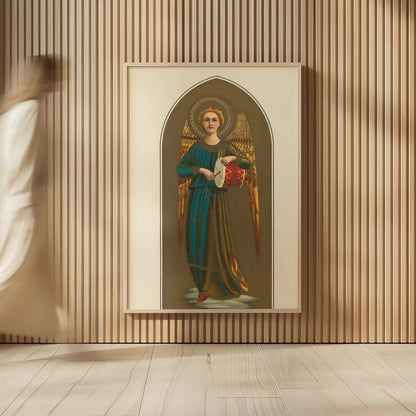 Musical Angel II by Wild Apple Portfolio. shown as over sized large wall art. Available as an archival giclee rolled canvas, fine art paper, or poster print. SKU 92488h.