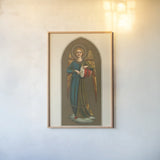Musical Angel II by Wild Apple Portfolio. shown as a paper print in a natural frame. Available as a archival giclee rolled canvas, fine art paper, or poster print. SKU 92488h.
