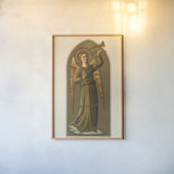 Musical Angel III by Wild Apple Portfolio. shown as a paper print in a natural frame. Available as a archival giclee rolled canvas, fine art paper, or poster print. SKU 92489h.