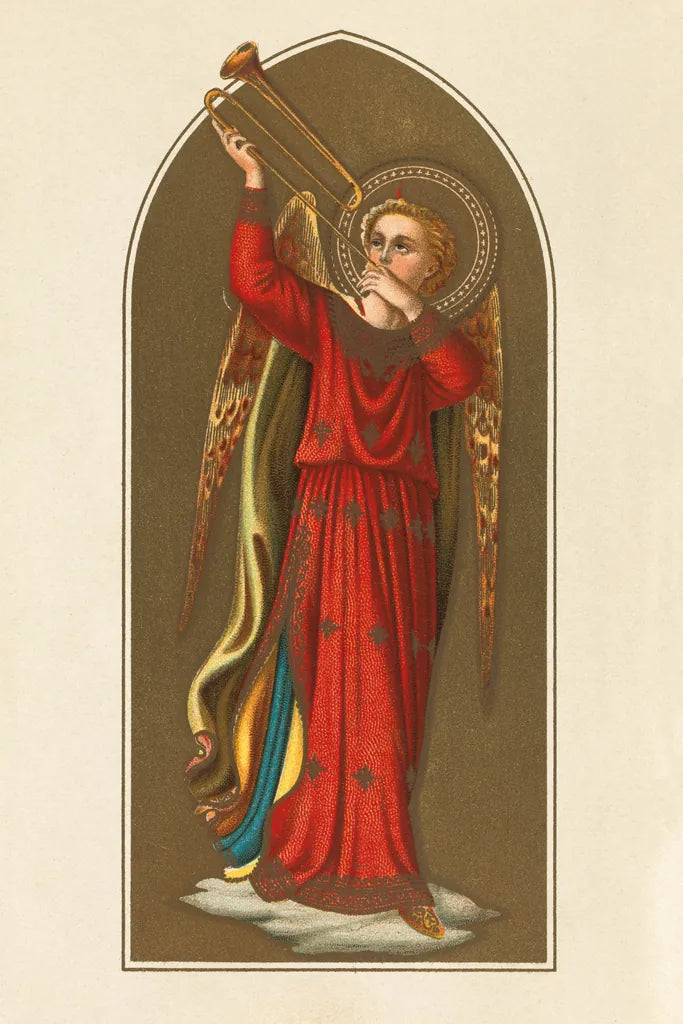 Musical Angel IV by Wild Apple Portfolio. SKU 92490h. Archival Giclee Fine art print for wall decor.