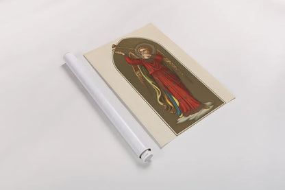 Musical Angel IV by Wild Apple Portfolio. shown as a rolled paper print. Available as archival giclee rolled canvas, fine art paper, or poster print. SKU 92490h.