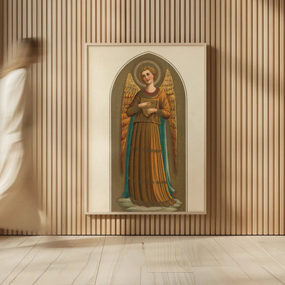 Musical Angel V by Wild Apple Portfolio. shown as over sized large wall art. Available as an archival giclee rolled canvas, fine art paper, or poster print. SKU 92491h.