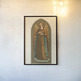 Musical Angel V by Wild Apple Portfolio. shown as a paper print in a black flame. Available as a archival giclee rolled canvas, fine art paper, or poster print. SKU 92491h.