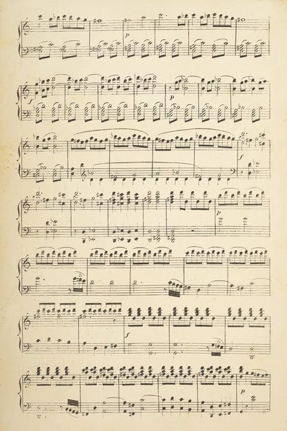 Musical Notes I by Wild Apple Portfolio. SKU 37125h. Archival Giclee Fine art print for wall decor.