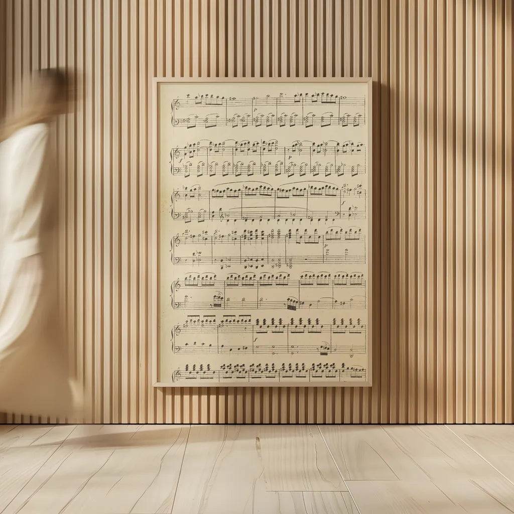Musical Notes I by Wild Apple Portfolio. shown as over sized large wall art. Available as an archival giclee rolled canvas, fine art paper, or poster print. SKU 37125h.