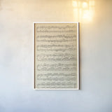 Musical Notes II by Wild Apple Portfolio. shown as a paper print in a white frame. Available as a archival giclee rolled canvas, fine art paper, or poster print. SKU 37126h.
