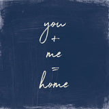My Home Inspiration I Indigo by Wild Apple Portfolio. SKU 80567a. Archival Giclee Fine art print for wall decor.