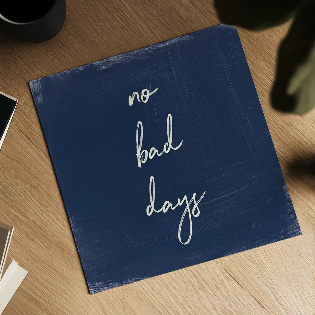 My Home Inspiration II Indigo by Wild Apple Portfolio. Shown as a detailed flat fine art print, highlighting archival giclee quality. Available as an archival giclee rolled canvas, fine art paper, or poster print. SKU 80568a.