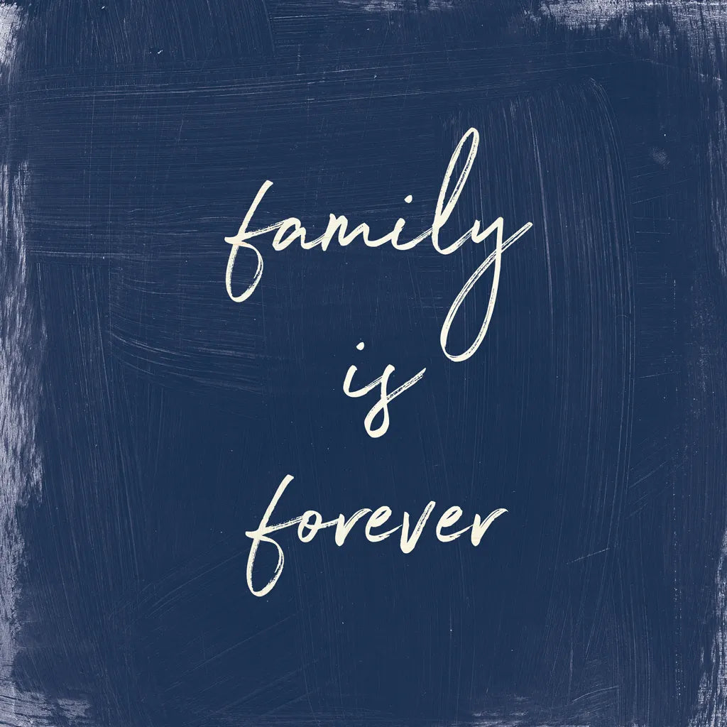 My Home Inspiration III Indigo by Wild Apple Portfolio. SKU 80569a. Archival Giclee Fine art print for wall decor.