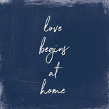 My Home Inspiration IV Indigo by Wild Apple Portfolio. SKU 80570a. Archival Giclee Fine art print for wall decor.