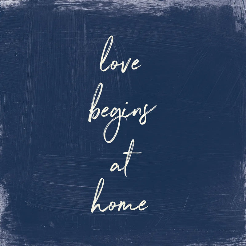 My Home Inspiration IV Indigo by Wild Apple Portfolio. SKU 80570a. Archival Giclee Fine art print for wall decor.