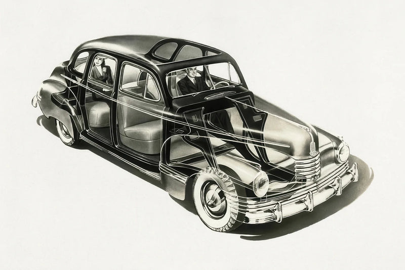 Nash Ambassador Car X Ray by Wild Apple Portfolio