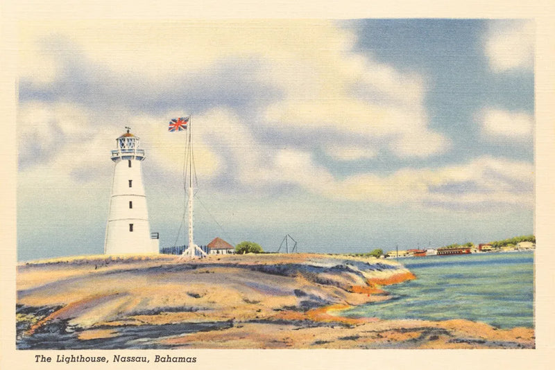 Nassau Lighthouse by Wild Apple Portfolio. SKU 75652i. Archival Giclee Fine art print for wall decor.