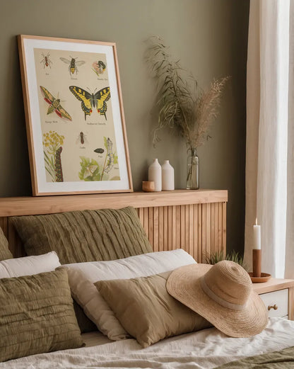 Natural History Book VI by Wild Apple Portfolio. shown as a paper print in a natural frame. Available as a archival giclee rolled canvas, fine art paper, or poster print. SKU 54284h.