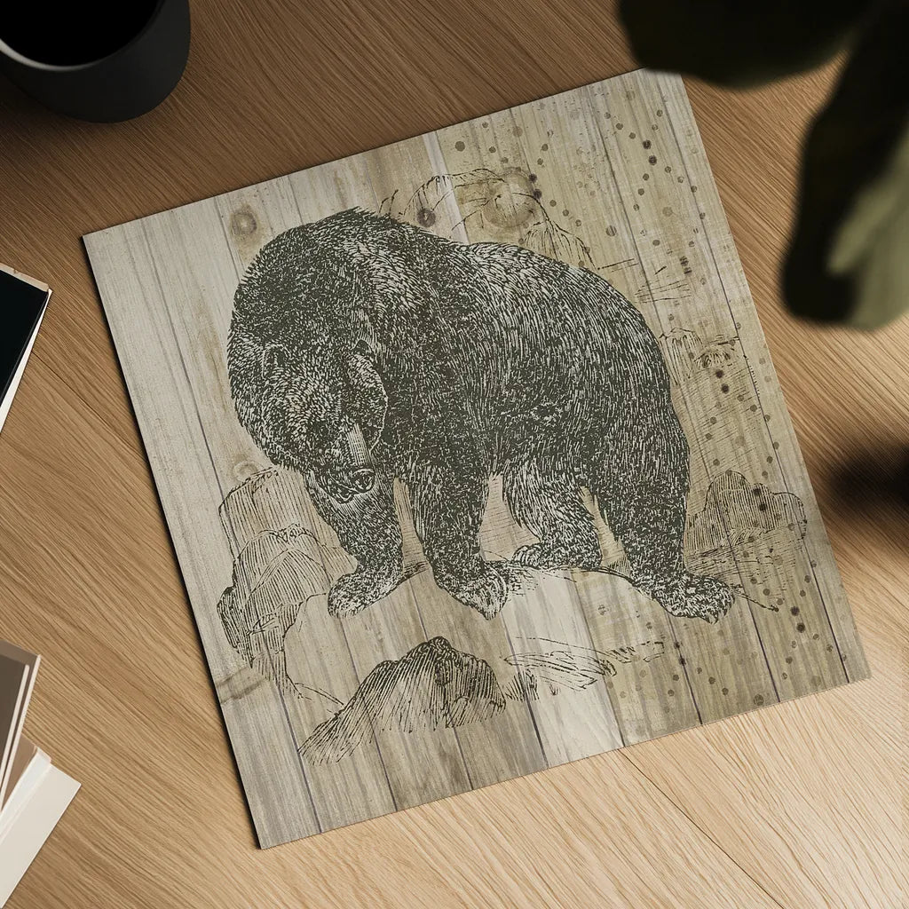 Natural History Lodge IV by Wild Apple Portfolio. Shown as a detailed flat fine art print, highlighting archival giclee quality. Available as an archival giclee rolled canvas, fine art paper, or poster print. SKU 18655a.